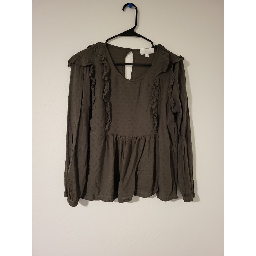 Braeve Women's Ruffled Long Sleeve Blouse‎